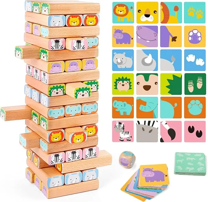 Montessori wooden blocks