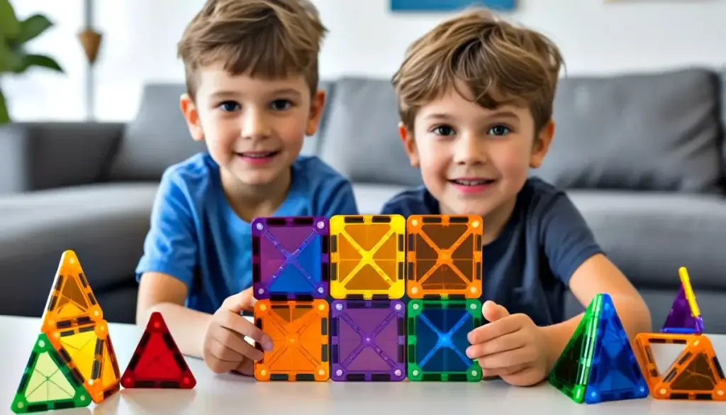 Magna Tiles giocattoli aperti