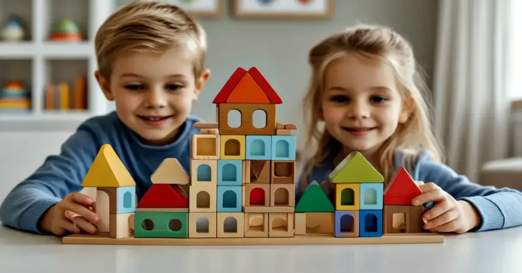 set di costruzioni per famiglie