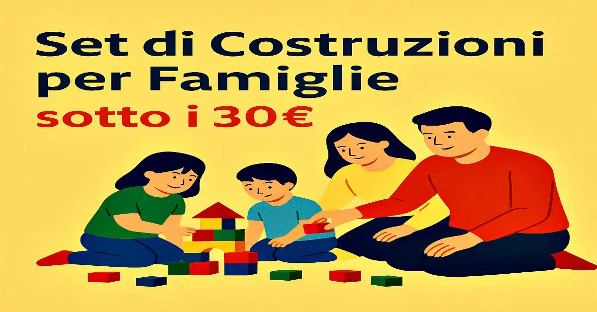 Set di costruzioni per famiglie